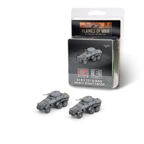Flames of War SdKfz 231 (6-RAD) Heavy Scout Troop (Early War)