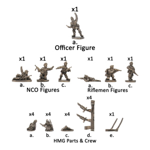 Flames of War Gebirgsjager HMG Platoon (4 HMG)