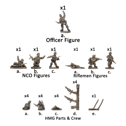 Flames of War Gebirgsjager HMG Platoon (4 HMG)