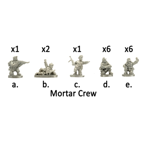 Flames of War Gebirgsjager Mortar Platoon (6 Guns)