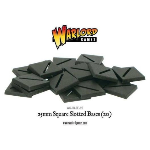 Warlord Games 25mm Square Slotted Bases 25mm (20)