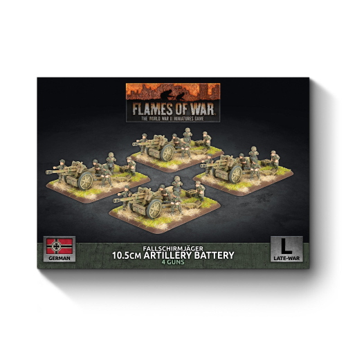 Flames of War Fallschirmjager 10.5cm Artillery Battery (4 Guns)