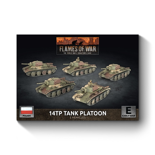 Flames of War Polish 14TP Tank Platoon (5x Tanks)