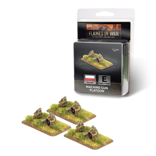 Flames of War Polish Machine Gun Platoon (3x Guns)